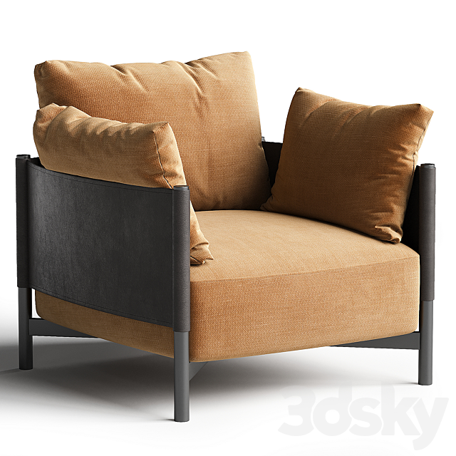 Syren Armchair 3DS Max Model - thumbnail 2