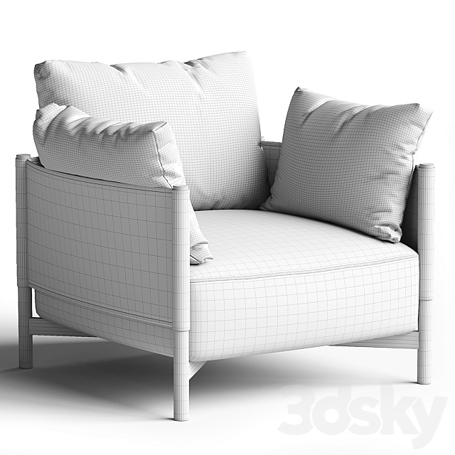 Syren Armchair 3DS Max Model - thumbnail 4