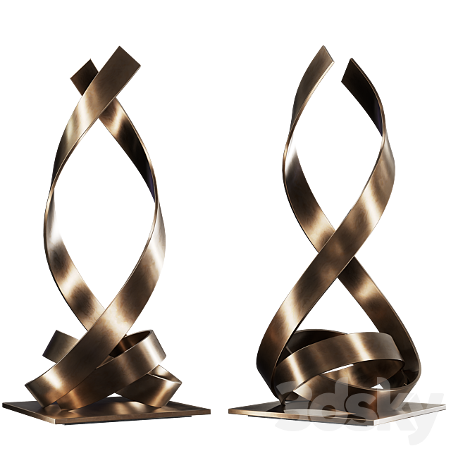 Sculpture Damon Hyldreth Knot 03 3DS Max Model - thumbnail 4