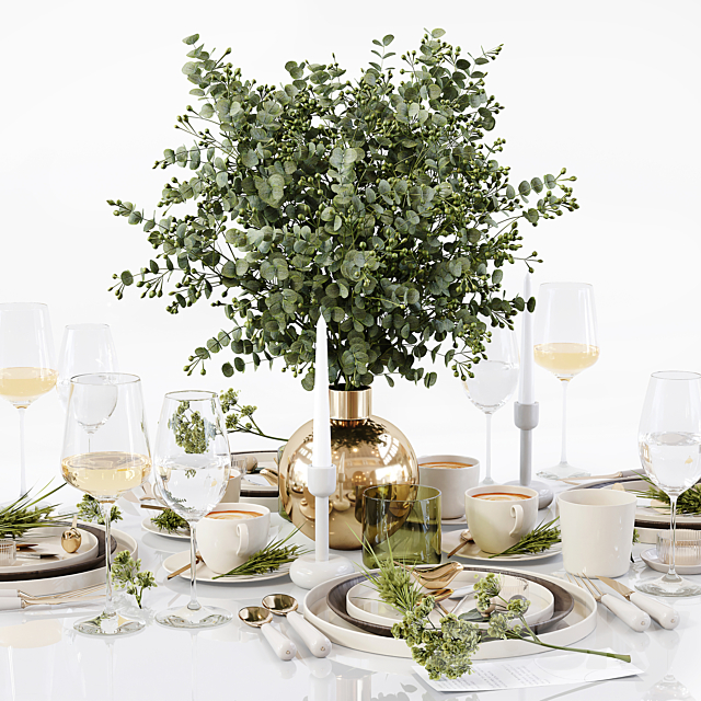 Table Setting 12 3DSMax File - thumbnail 2