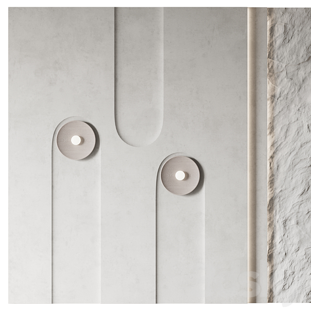 Wall panel №21 3DS Max Model - thumbnail 2