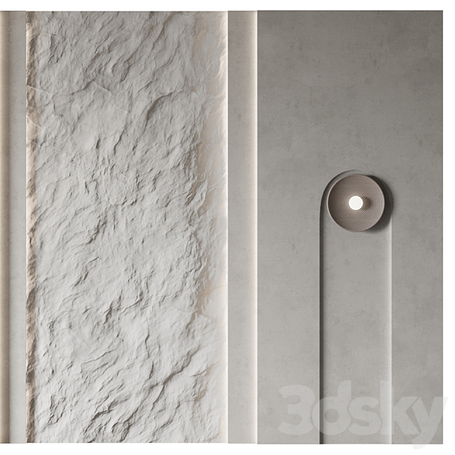 Wall panel №21 3DS Max Model - thumbnail 3