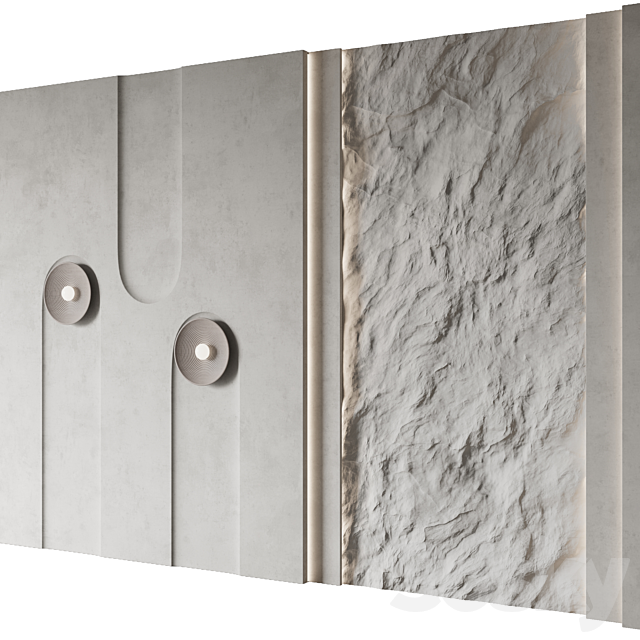 Wall panel №21 3DS Max Model - thumbnail 4