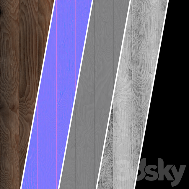 Wood Materials 28- Wooden Panel | Sbsar Seamless PBR 4k 3DS Max Model - thumbnail 4