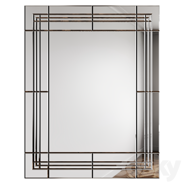 Mirror with bevels Mirror 01 3DS Max Model - thumbnail 2