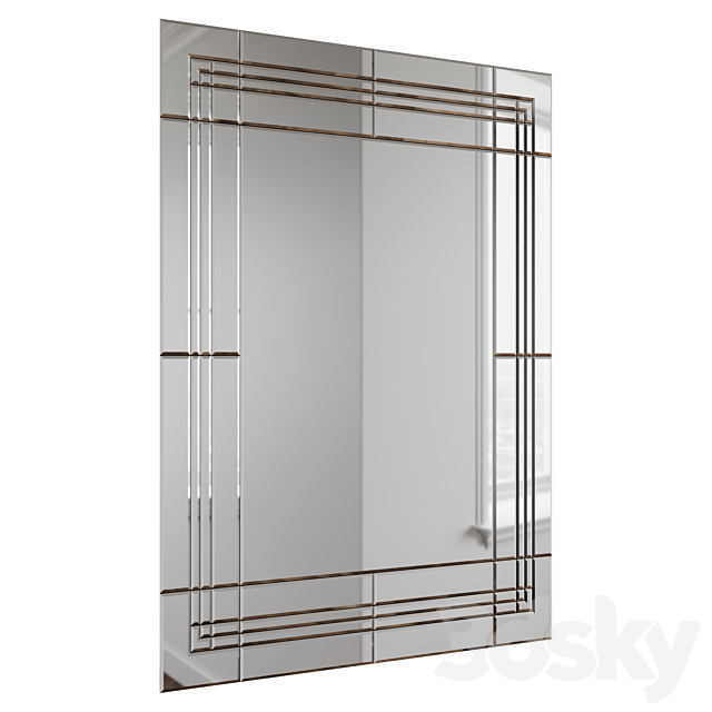 Mirror with bevels Mirror 01 3DS Max Model - thumbnail 3
