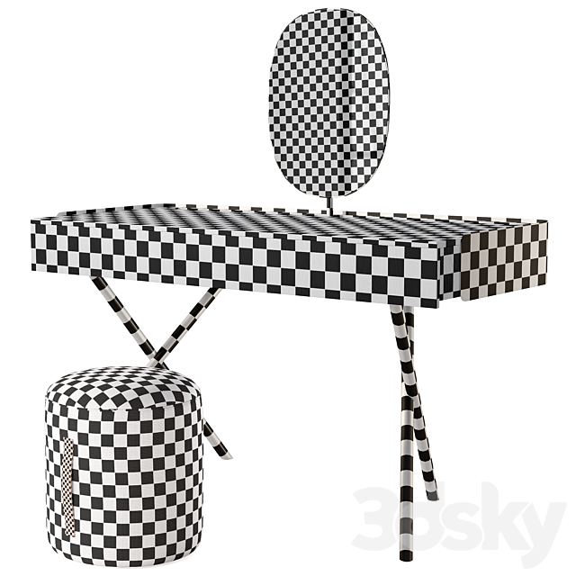 Dressing table Cantori Luis 3DS Max Model - thumbnail 4