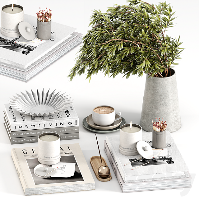 Decorative Set 003 3DS Max Model - thumbnail 2