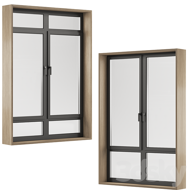 Plastic windows 3DS Max Model - thumbnail 3
