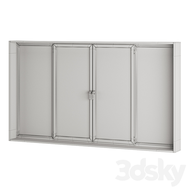 Plastic windows 3DS Max Model - thumbnail 7