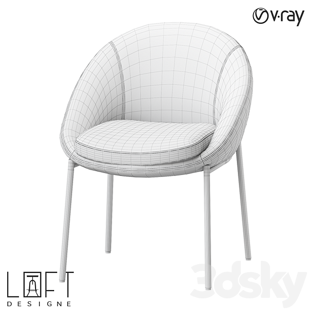 Chair LoftDesigne 36578 model 3DS Max Model - thumbnail 2