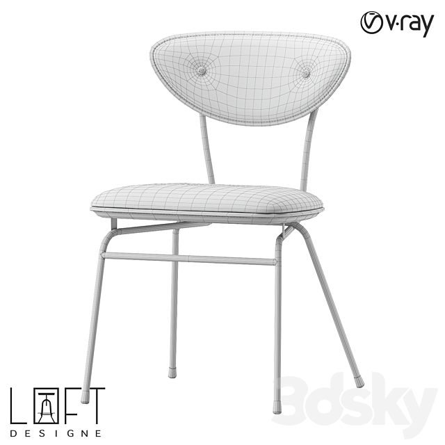 Chair LoftDesigne 38161 model 3DS Max Model - thumbnail 2