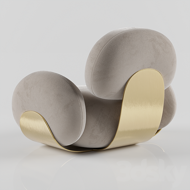Karlotta Chair by Karim Rashid 3DS Max Model - thumbnail 2