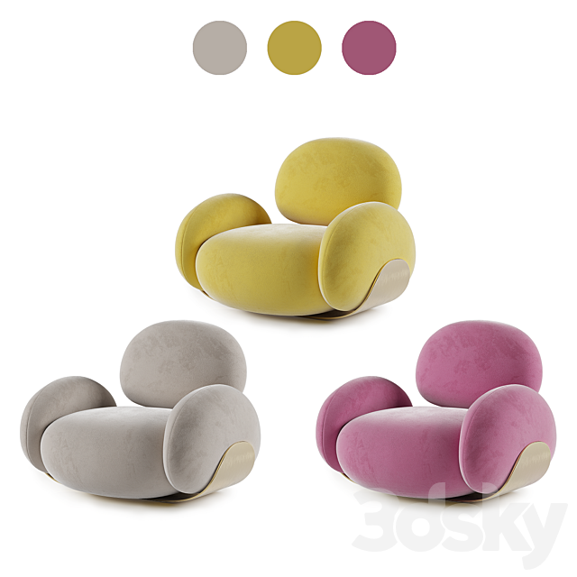 Karlotta Chair by Karim Rashid 3DS Max Model - thumbnail 3