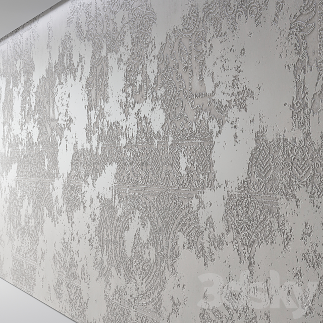 Concrete pattern wall 3DS Max Model - thumbnail 4