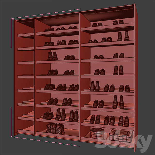 Dressing room 4 3DS Max Model - thumbnail 3