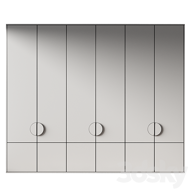 wardrobe 142 3DS Max Model - thumbnail 6