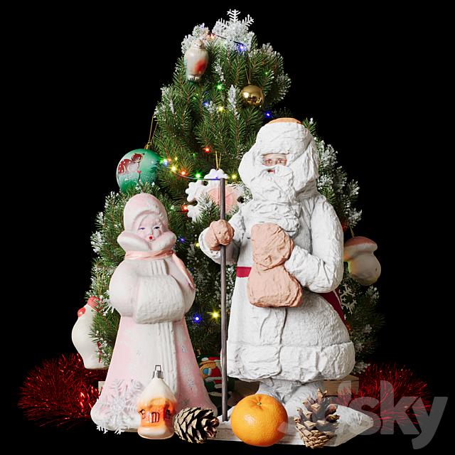 Christmas tree 3DS Max Model - thumbnail 2