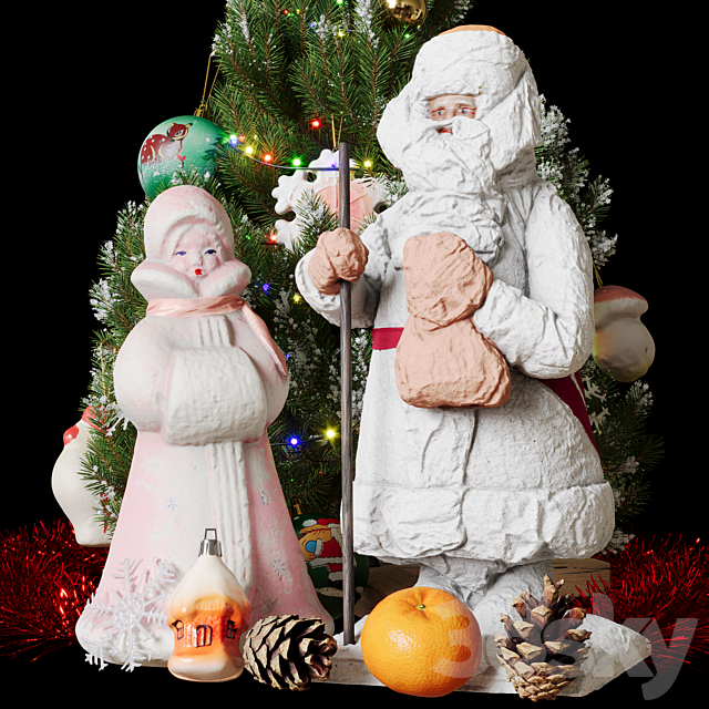 Christmas tree 3DS Max Model - thumbnail 3