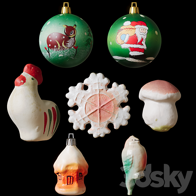 Christmas tree 3DS Max Model - thumbnail 5