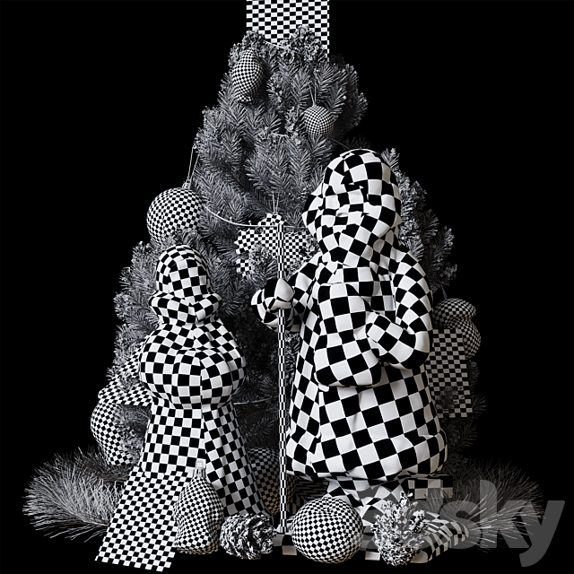 Christmas tree 3DS Max Model - thumbnail 6