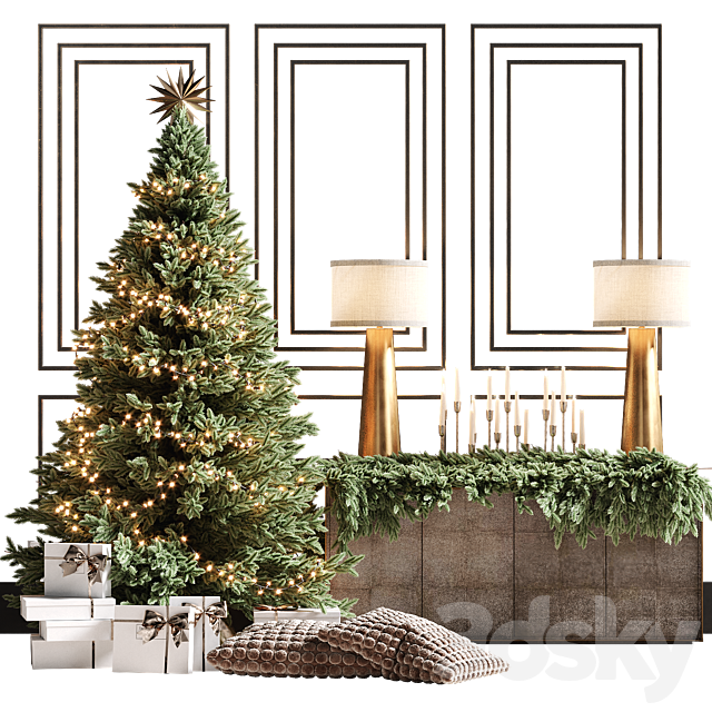 Christmas tree 3 3DS Max Model - thumbnail 4