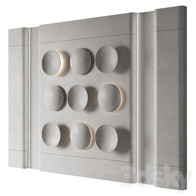 Wall panel No. 29 3DS Max Model - thumbnail 2
