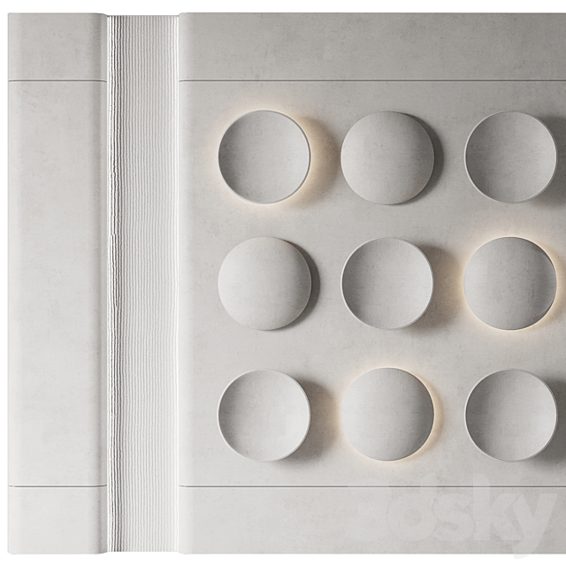 Wall panel No. 29 3DS Max Model - thumbnail 3