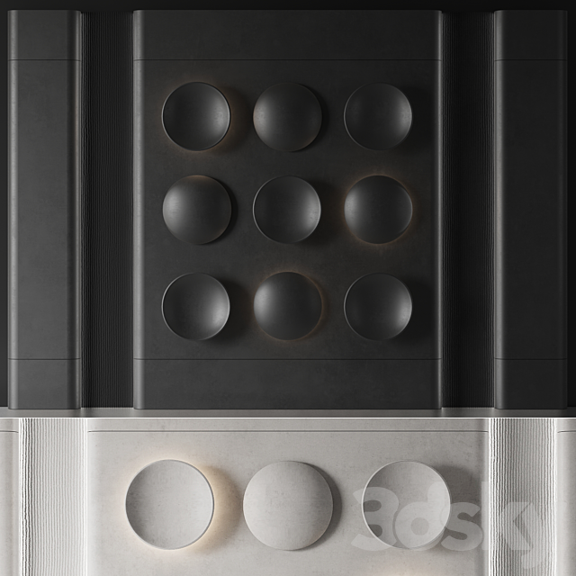 Wall panel No. 29 3DS Max Model - thumbnail 4