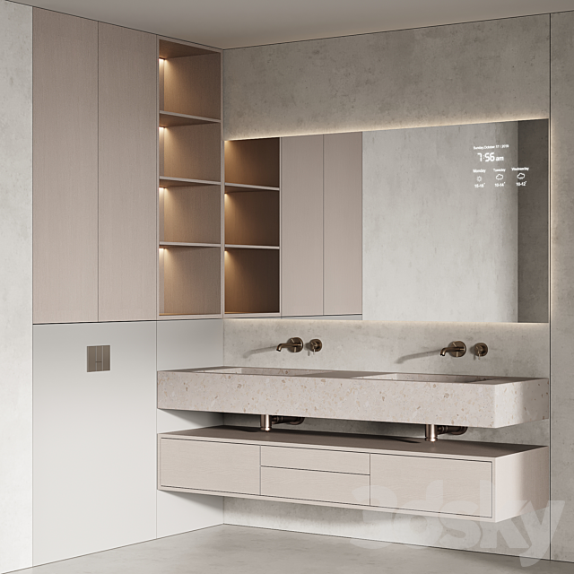 Bathroom furniture No. 32 3DS Max Model - thumbnail 4