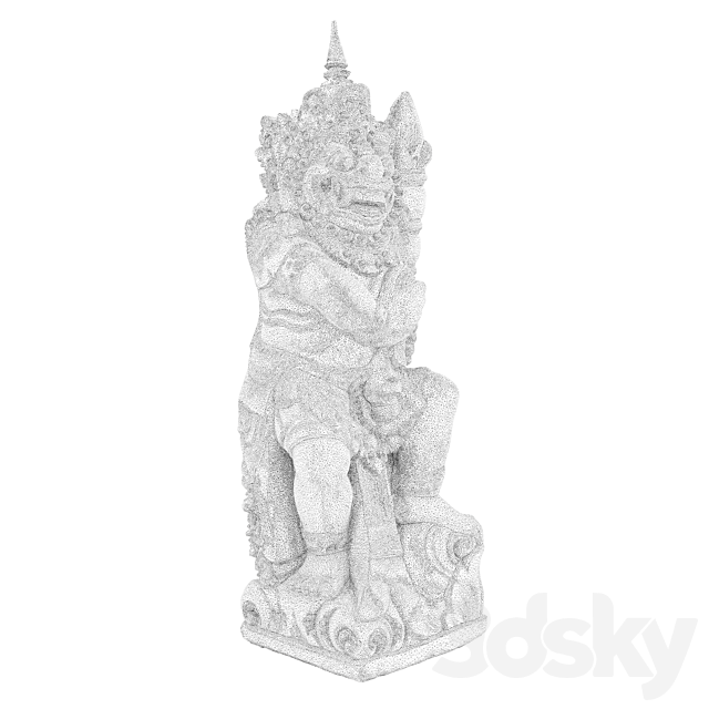 Bali scans. Raksasa. 3DS Max Model - thumbnail 4