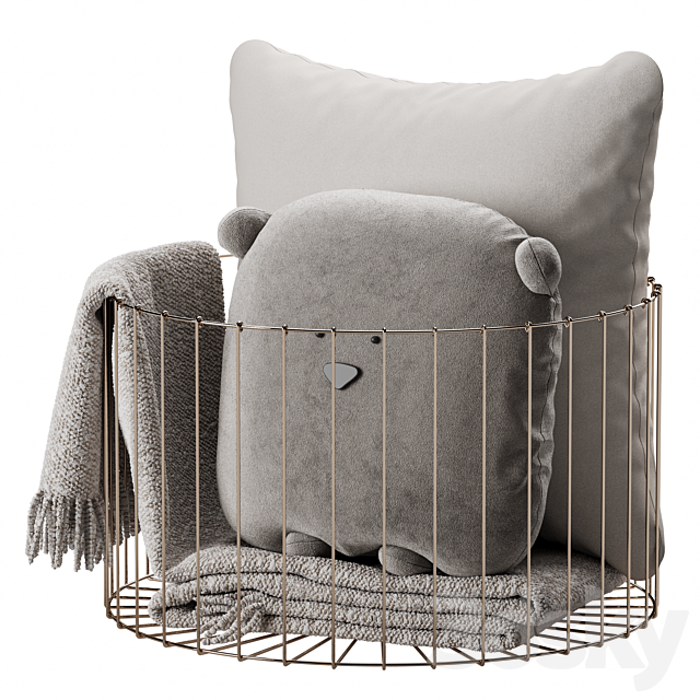 Children’s basket 3DS Max Model - thumbnail 2