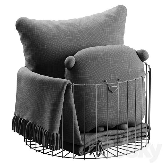 Children’s basket 3DS Max Model - thumbnail 4