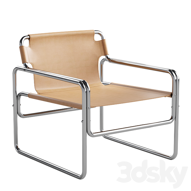 Armchair Scandi Furniture Christofer 3DS Max Model - thumbnail 2