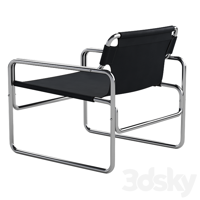 Armchair Scandi Furniture Christofer 3DS Max Model - thumbnail 5