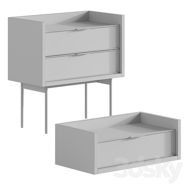 Louison bedside tables from LaRedoute 3DS Max Model - thumbnail 4