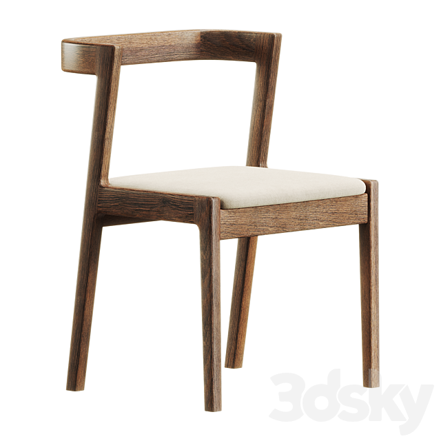 Node Dining chair 3DS Max Model - thumbnail 2