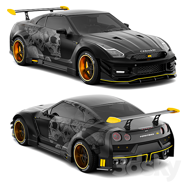 Nissan GTR R35 Nismo 3DS Max Model - thumbnail 2