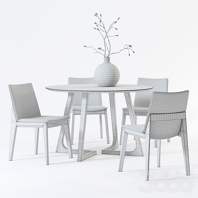 
                                                                                                            Scandinavian Designs Fuchsia Dining Chair & Cress Round Dining Table
                                                    