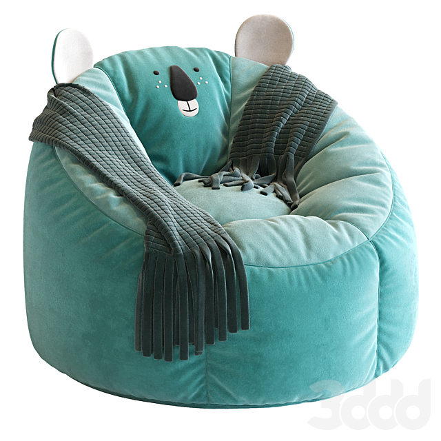 Koala Bean Bag Chair 3D model