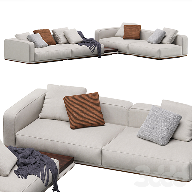 Minotti Horizonte Modular Sofa 12 - Диваны - 3D Модель