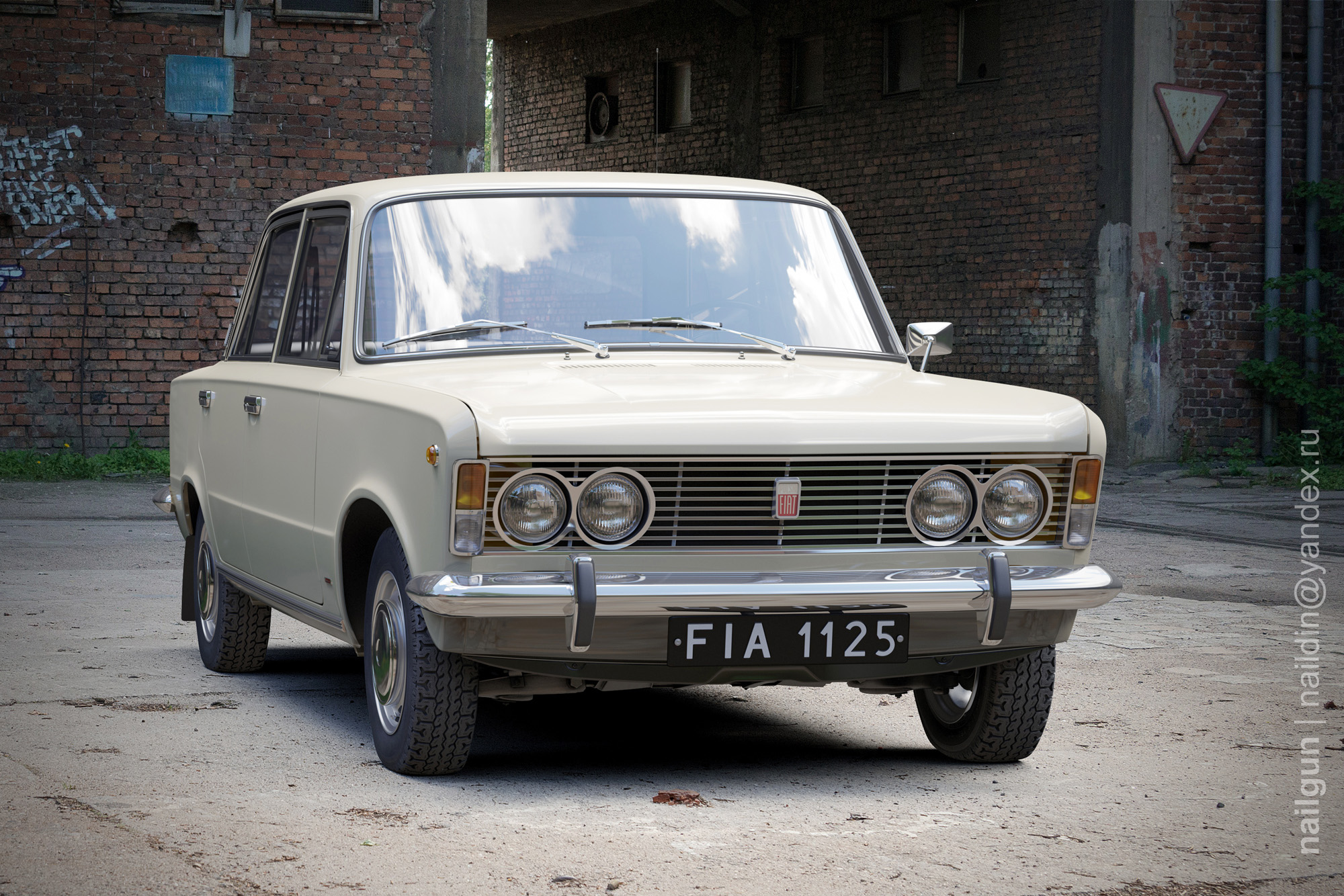 FIAT-125p - Работа из галереи 3D Моделей