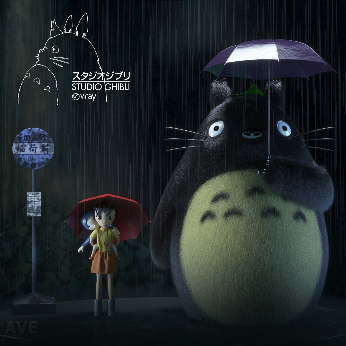 My neighbor Totoro - Работа из галереи 3D Моделей