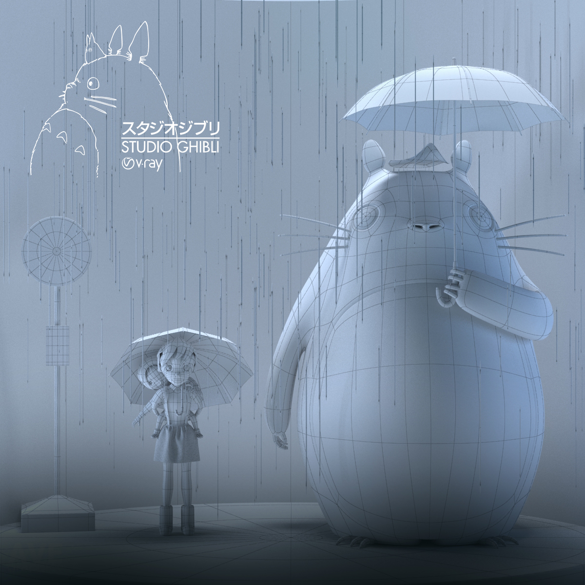 My neighbor Totoro - Работа из галереи 3D Моделей