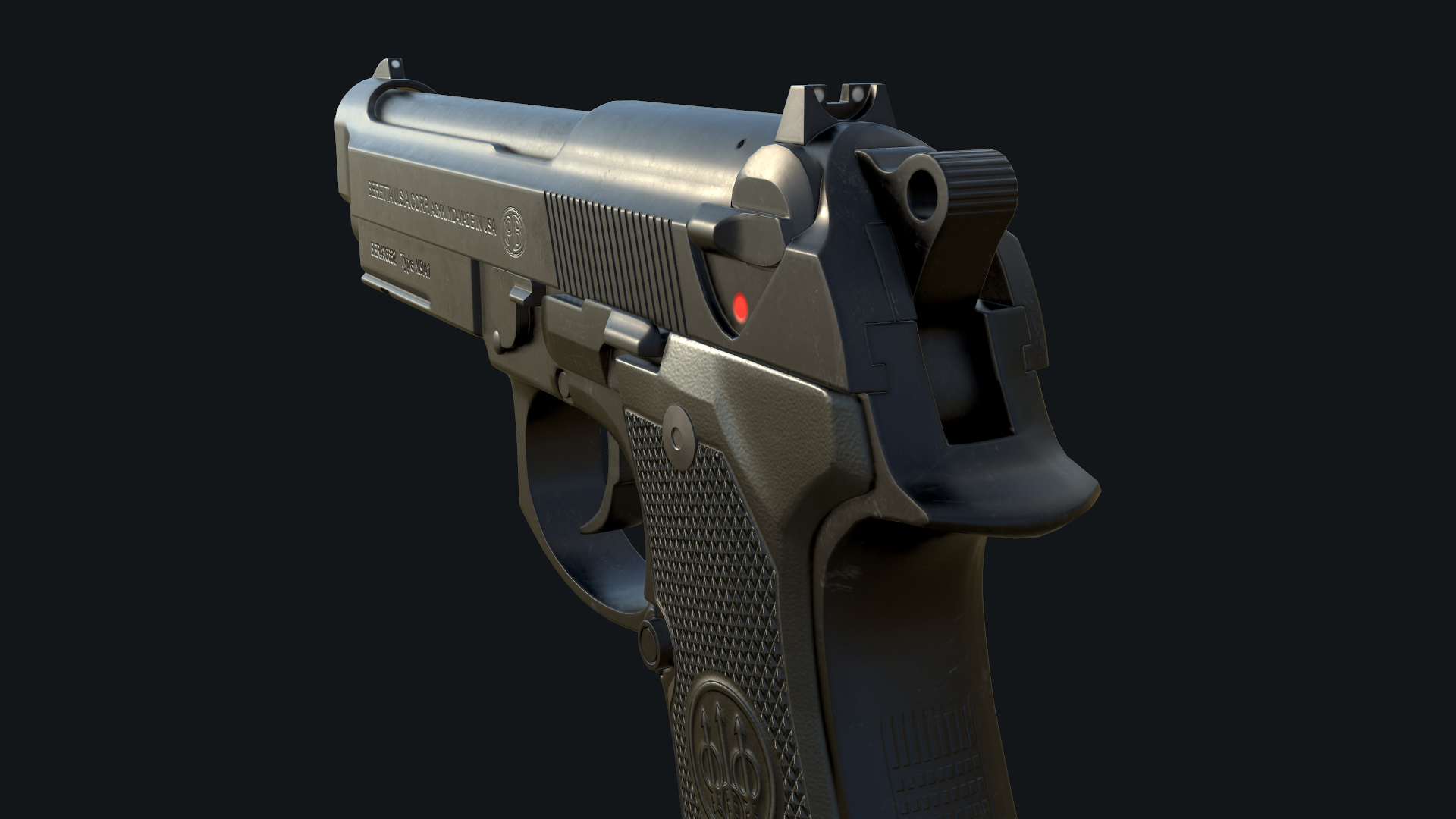 Beretta m9a1 - Работа из галереи 3D Моделей