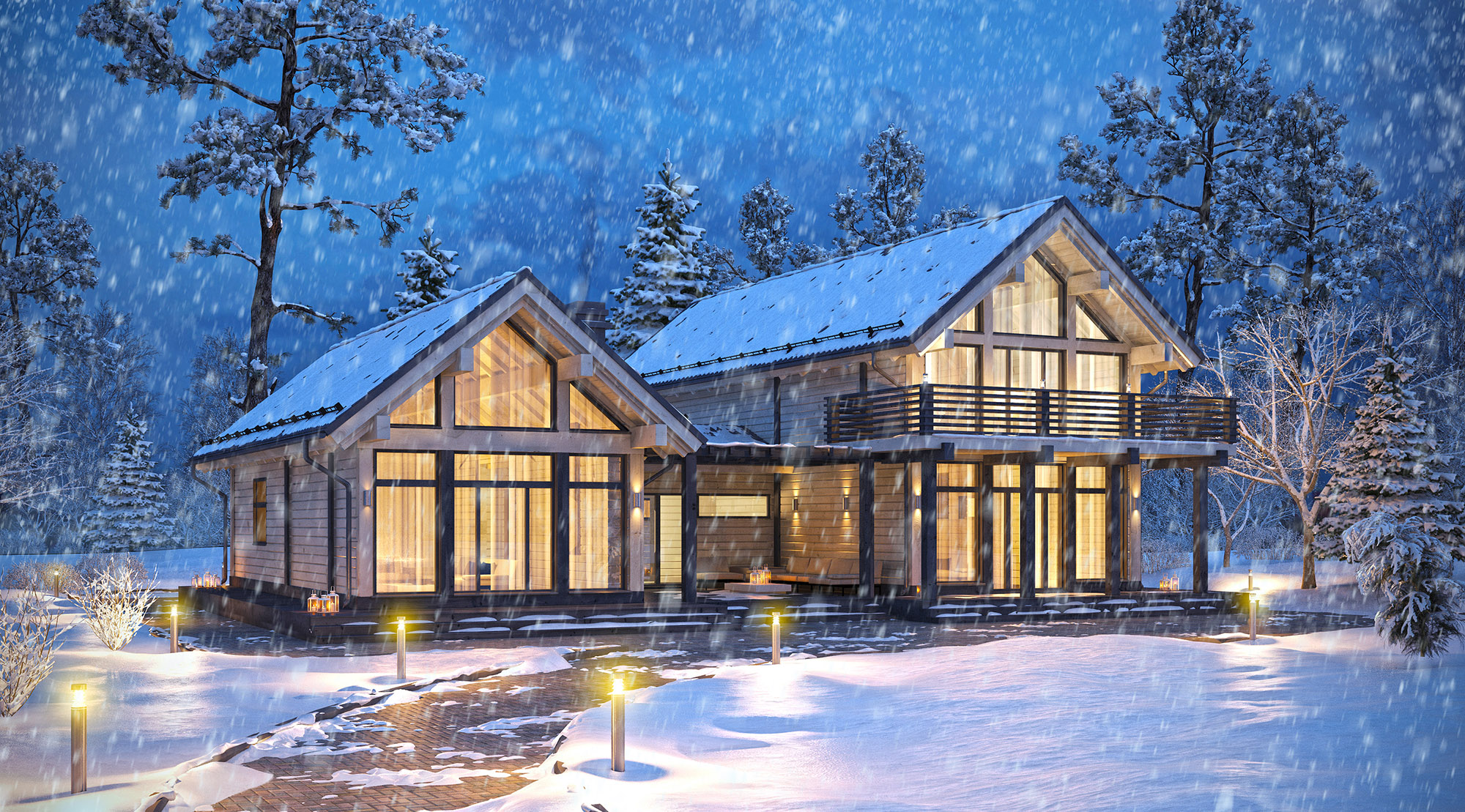 Проекты домов для зимнего проживания