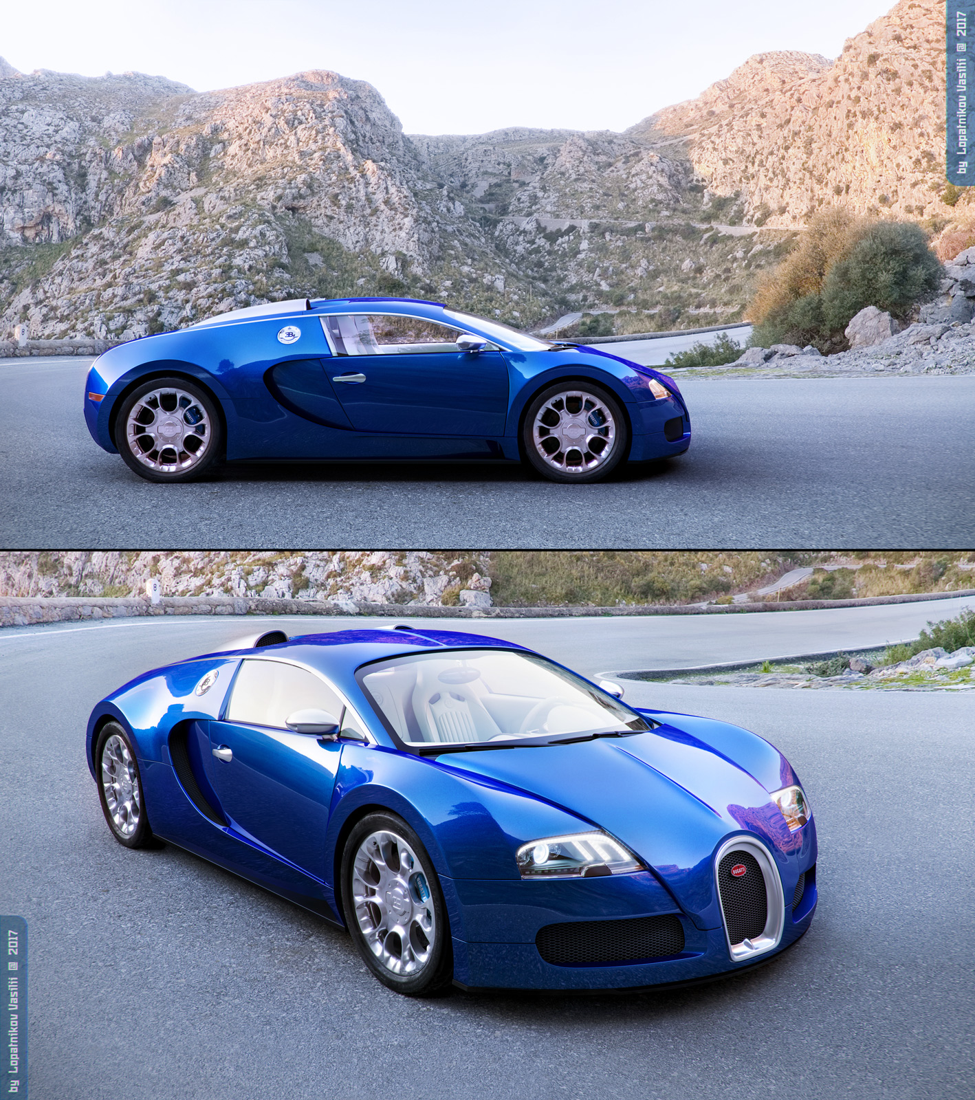 Bugatti Veyron - Работа из галереи 3D Моделей