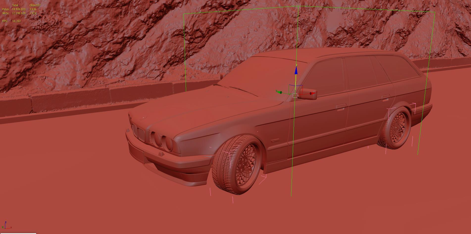 BMW E34 Touring - Работа из галереи 3D Моделей