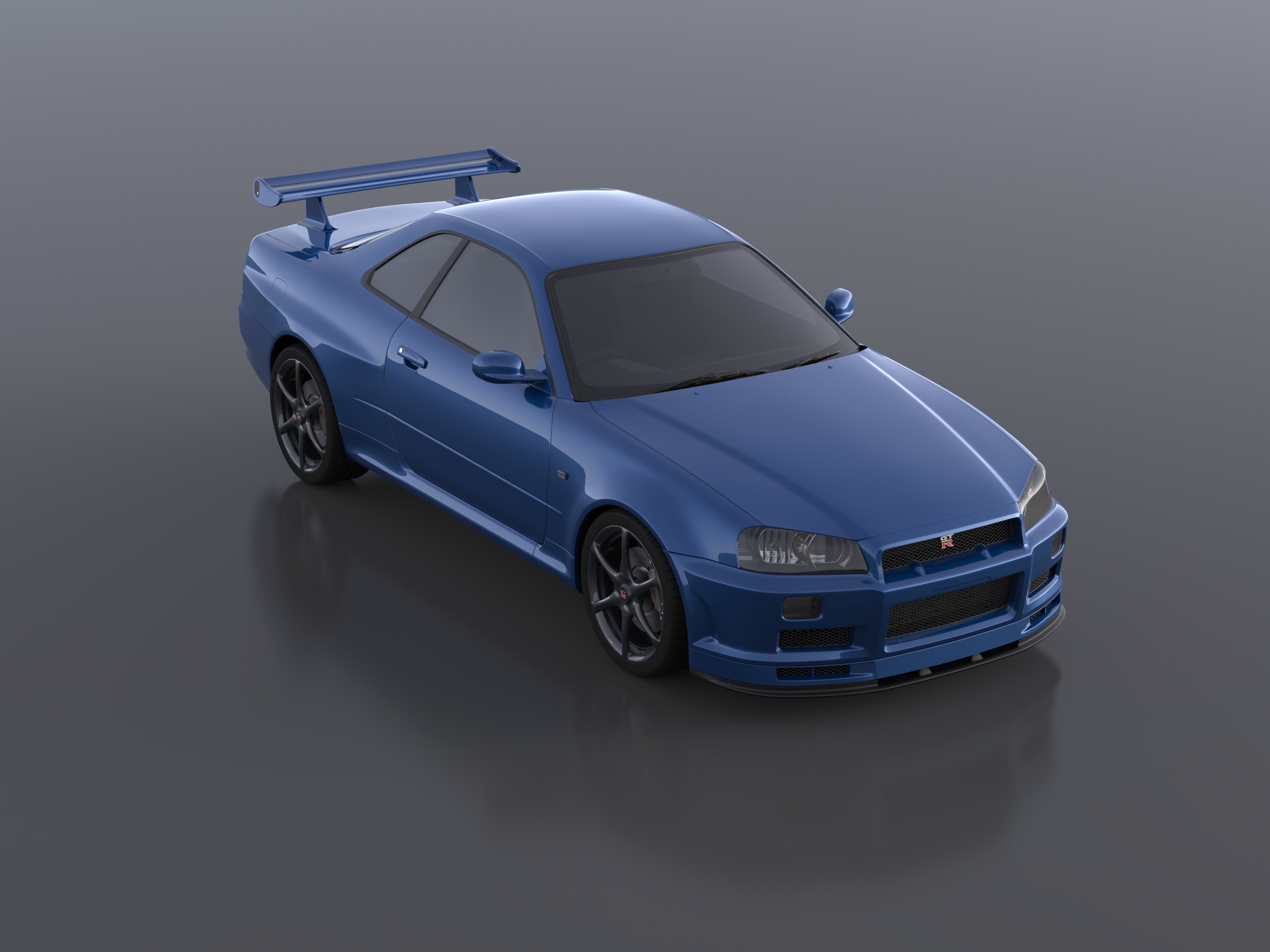 Nissan skyline gt-r - Работа из галереи 3D Моделей