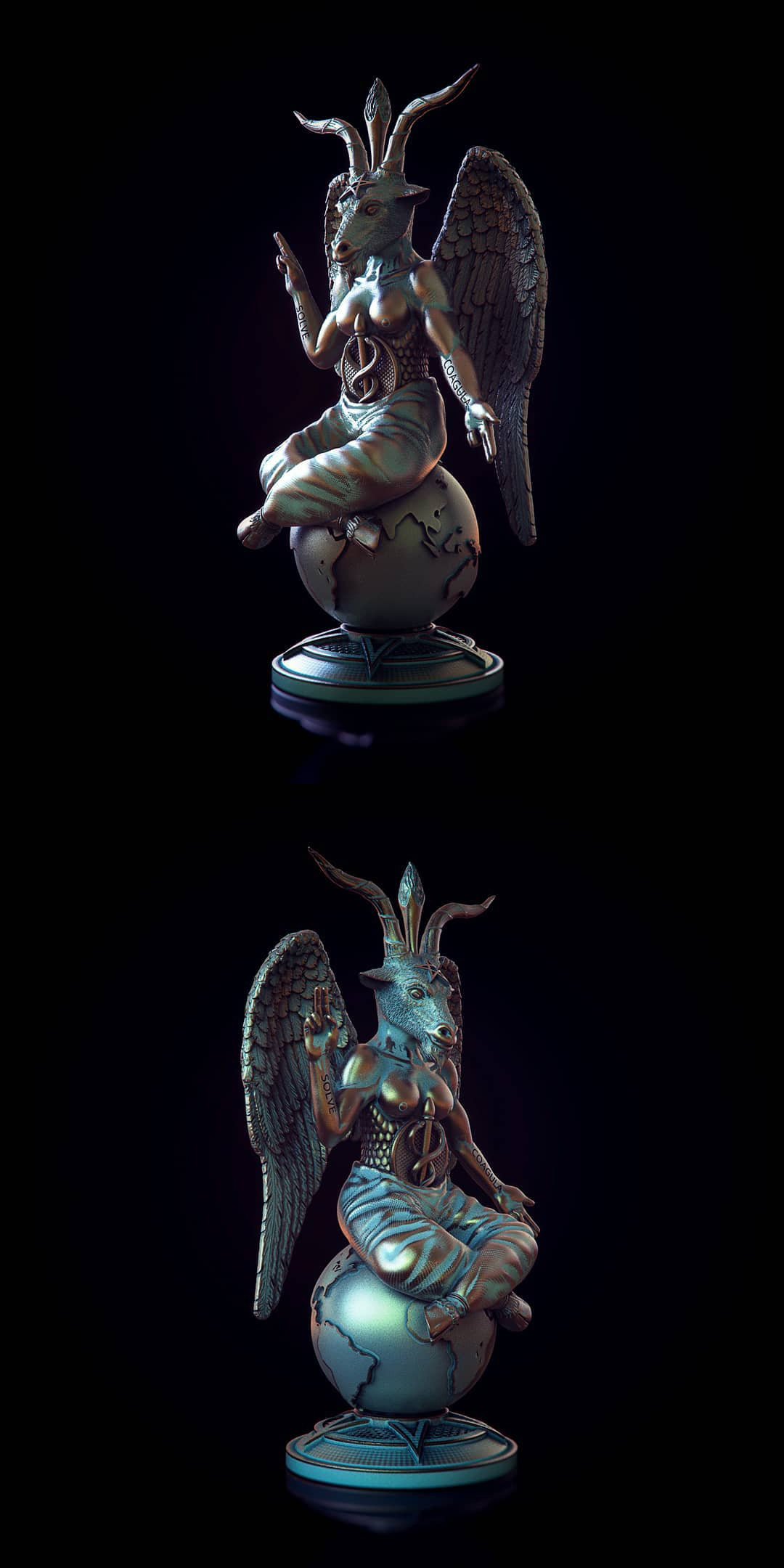 statuette Baphomet - Работа из галереи 3D Моделей